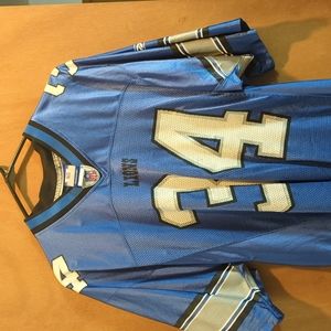 Reebok Blue and Silver Men's Jersey
